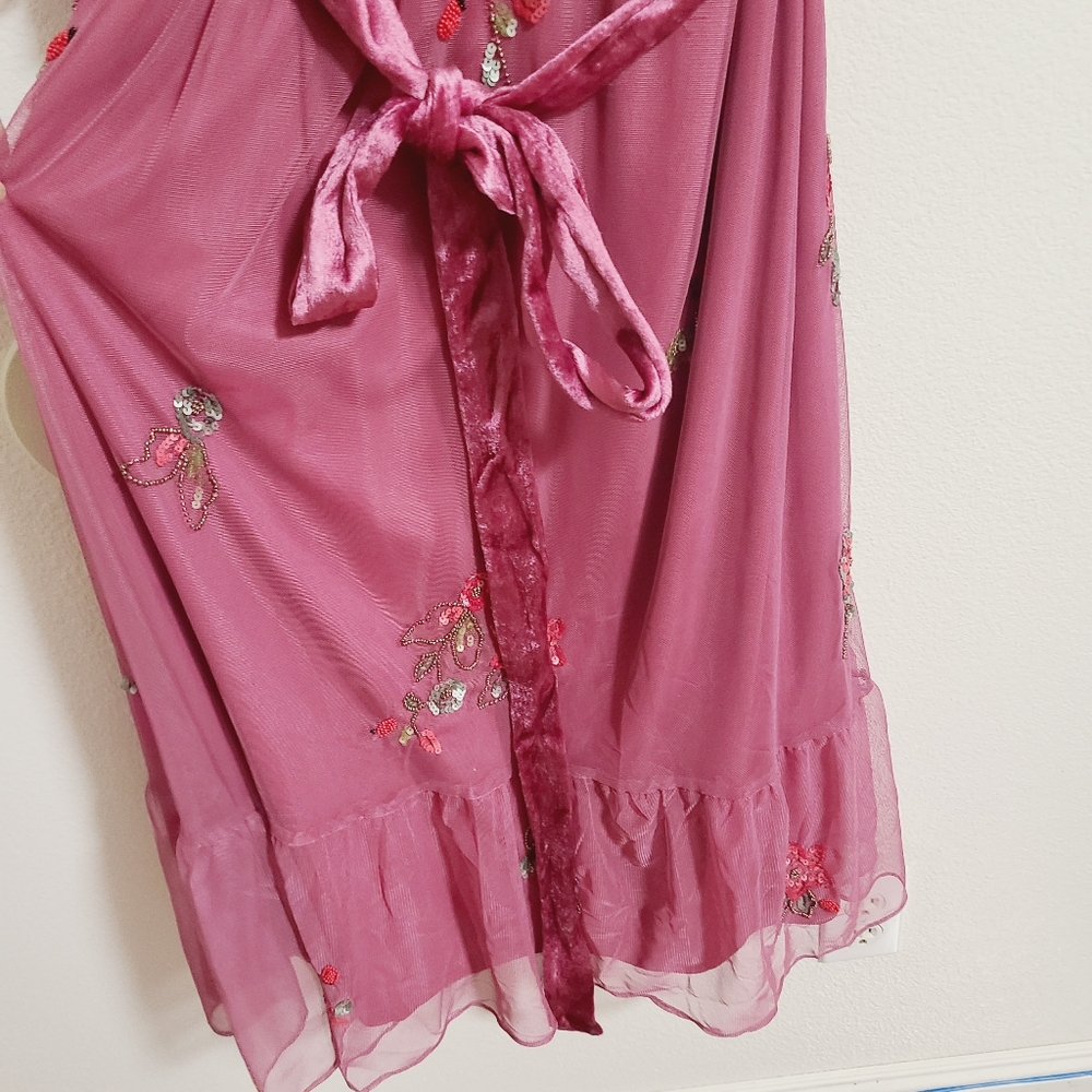 NWT Monsoon London Sabrina Embellished Midi Dress Pink - Picture 4 of 9